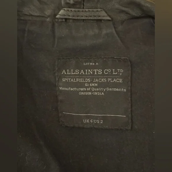 All Saints Caledonian Leather Jacket